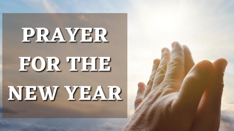 Prayers for the New Year.